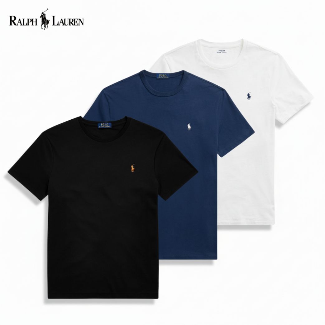 RALPH LAUREN – Basic T-Shirts 3er-Pack