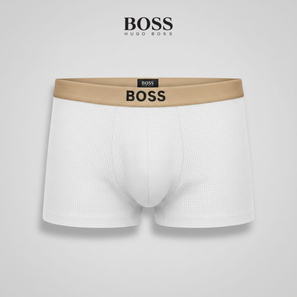 BOSS – Waffel-Boxershorts 4er-Pack