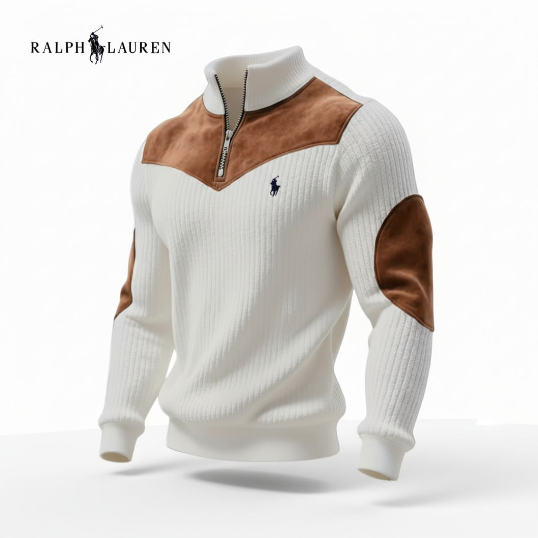 RALPH LAUREN – Rippstrick-Half-Zip-Pullover